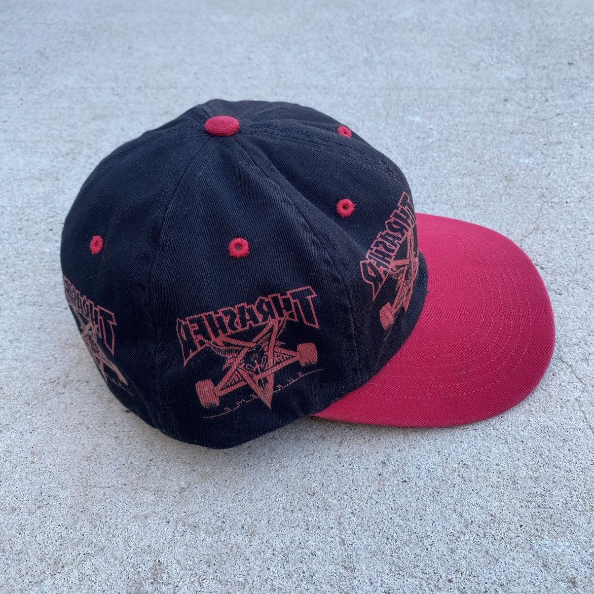 Supreme Supreme Thrasher 6-Panel Hat Fitted Medium Black Red 2021 Size ONE SIZE - 5 Thumbnail