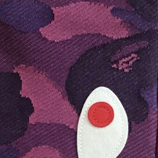Bape BAPE Jacquard camo shark full zip hoodie purple camo APE Size US M / EU 48-50 / 2 - 7 Thumbnail