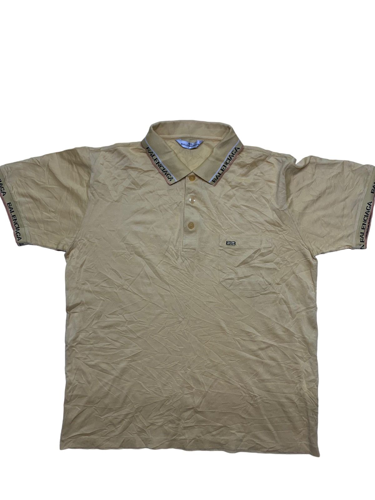 Balenciaga × Vintage B B BALENCIAGA POLO SHIRT VINTAGE Size US M / EU 48-50 / 2 - 6 Thumbnail