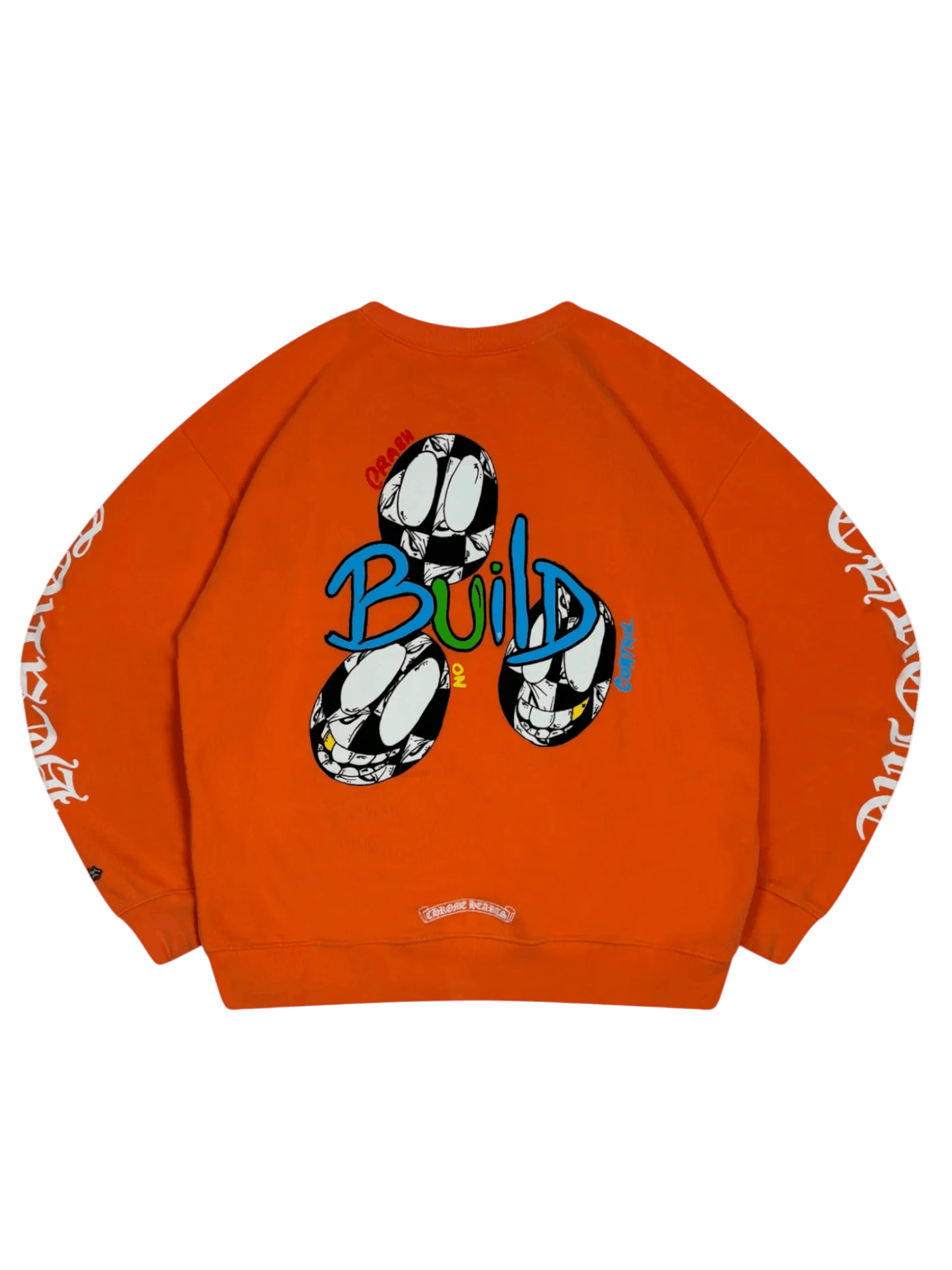 Chrome Hearts Matty Boy Orange Link & Build Crewneck