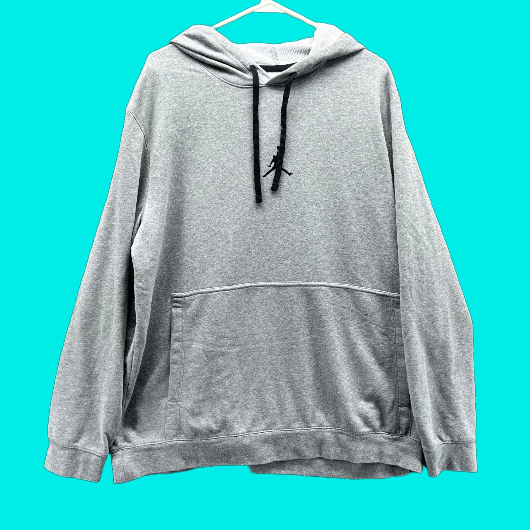 Jordan Brand Jordan Hoodie Mens XL Gray Dri-FIT Pullover Fleece Sweatshirt Jumpman Logo Size US XL / EU 56 / 4 - 1 Thumbnail
