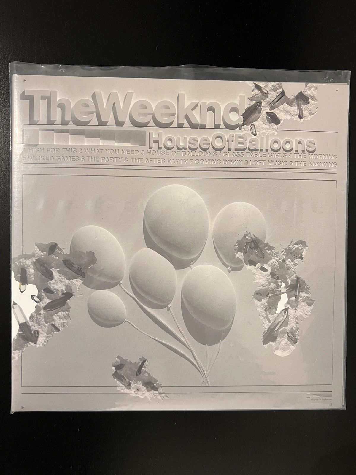 image of Daniel Arsham, The Weeknd House Of Balloon Anniversary Vinyl in White, Men's