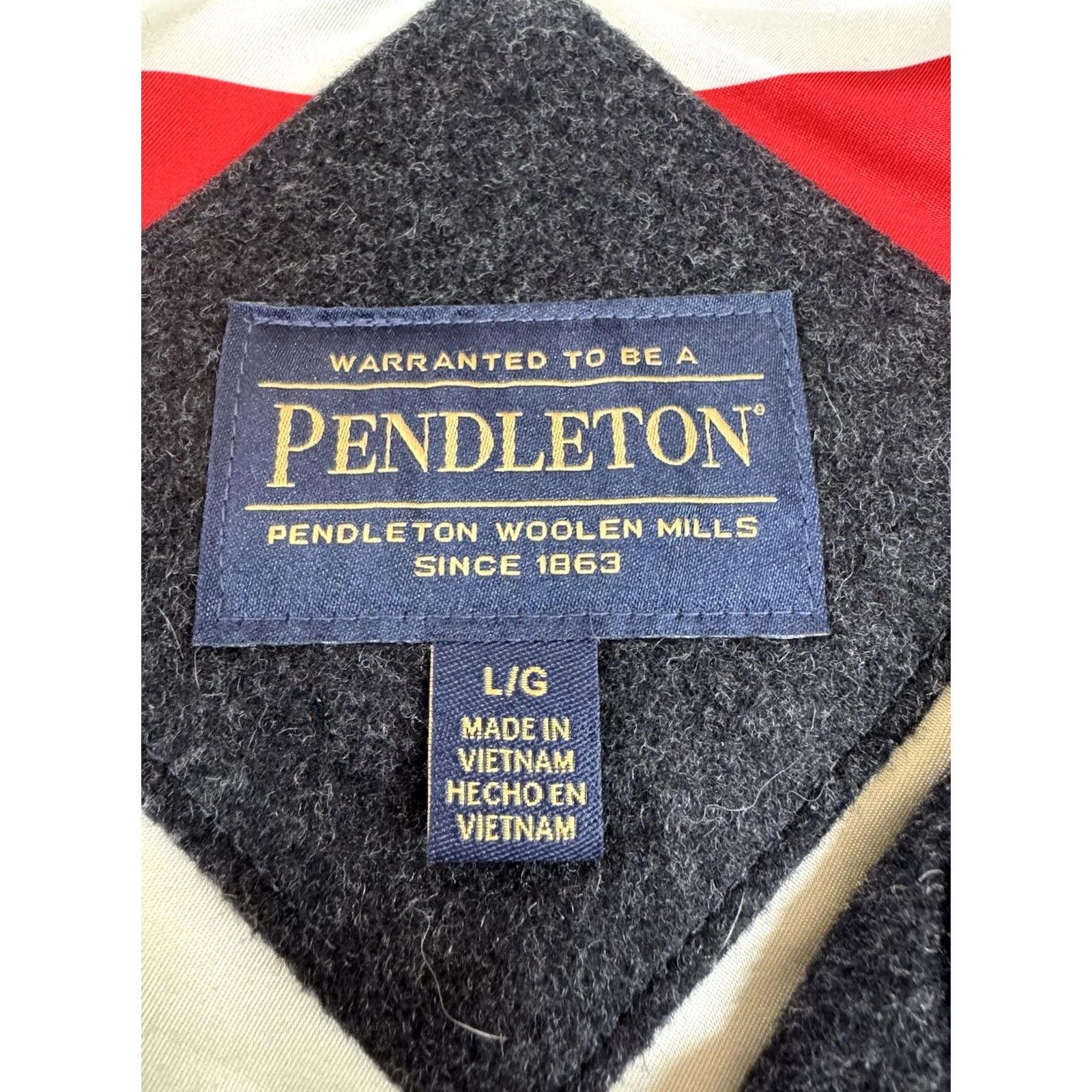 Pendleton Pendleton Cascade Wool Campbell Jacket Womens L Charcoal Preppy Winter Size L / US 10 / IT 46 - 2 Thumbnail