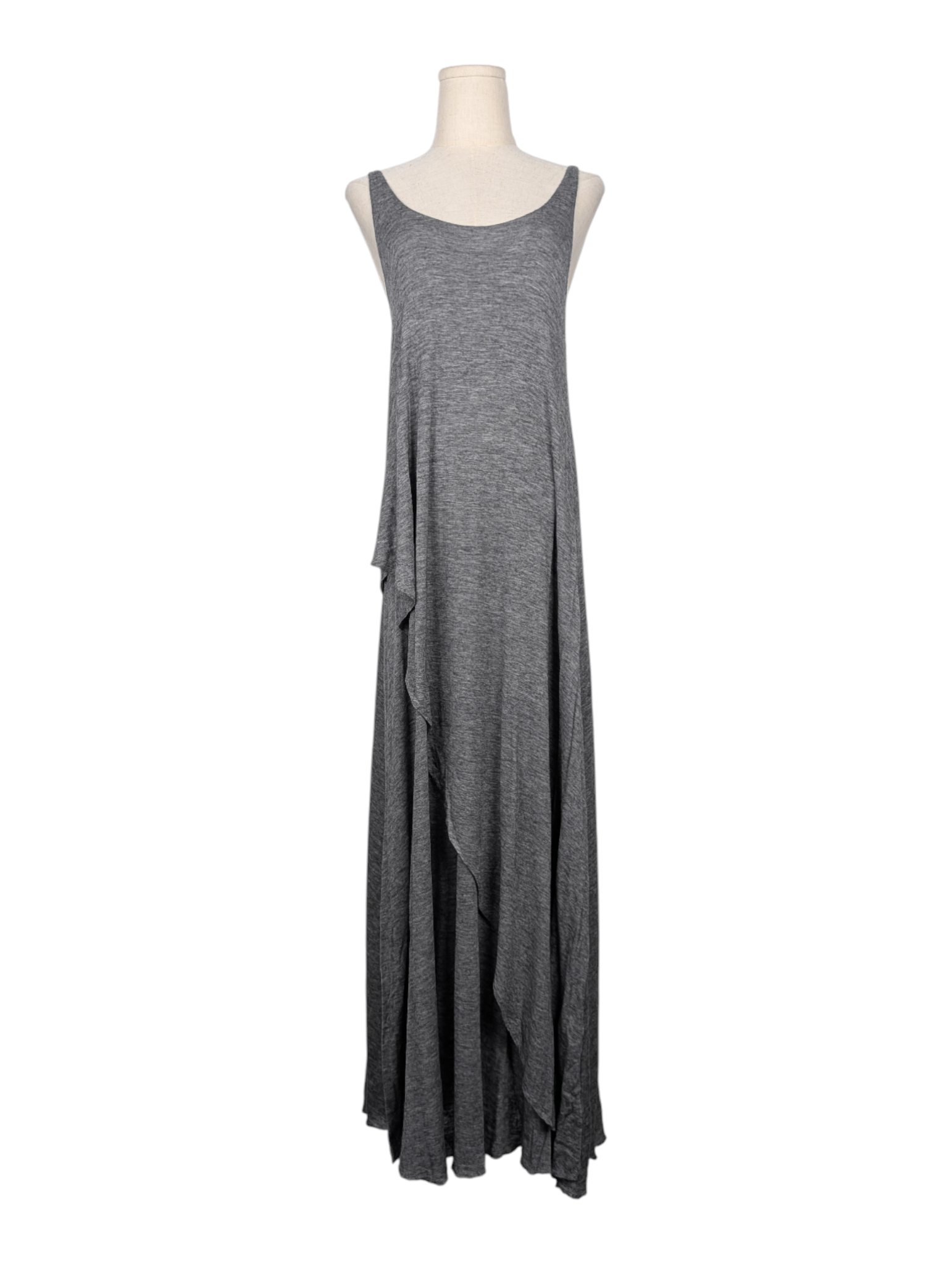 3.1 Phillip Lim Grey Open Neck Wool Flare Dress Size S / US 4 / IT 40 - 1 Thumbnail