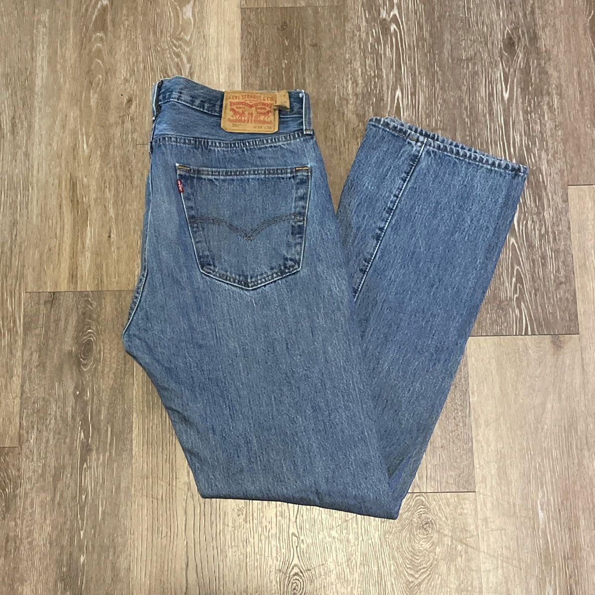 Levi's Levi 501 Blue Jeans Size US 36 / EU 52 - 1 Thumbnail