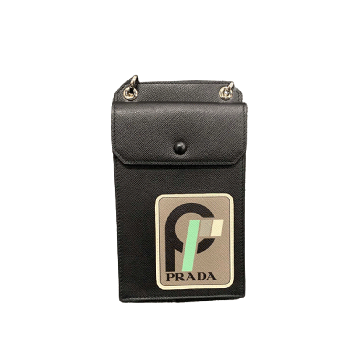 Prada Prada Saffiano Leather Logo Phone Bag Size ONE SIZE - 1 Thumbnail