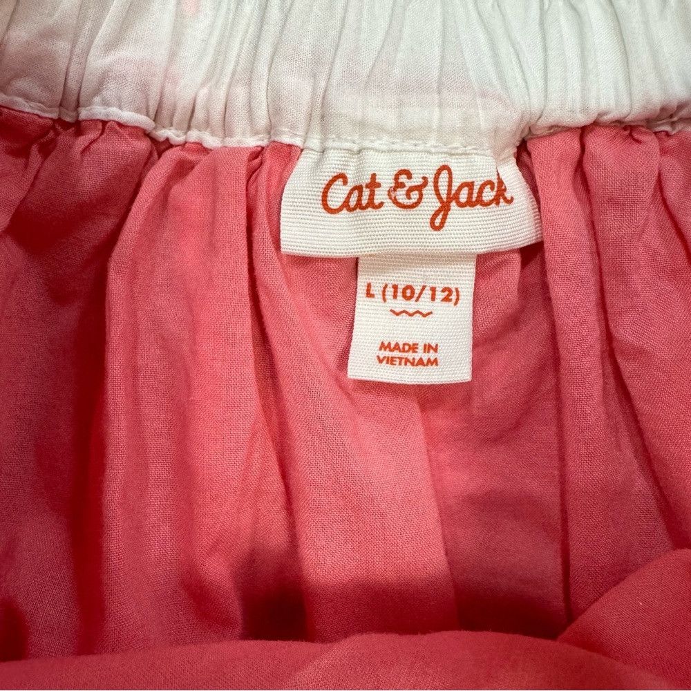 Other Cat & Jack Cotton Eyelet Orange Skirt Size L 10/12 Size 24" / US 00 / IT 34 - 4 Thumbnail