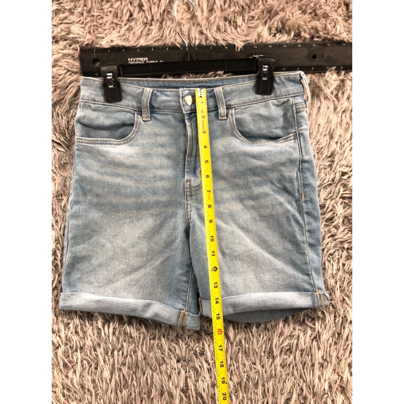 Old Navy Old Navy Women's Mid Rise WOW Shorts 6 Blue Denim 5-Pocket Regular Fit Casual Boyfriend Shoes? Size 28" / US 6 / IT 42 - 3 Thumbnail
