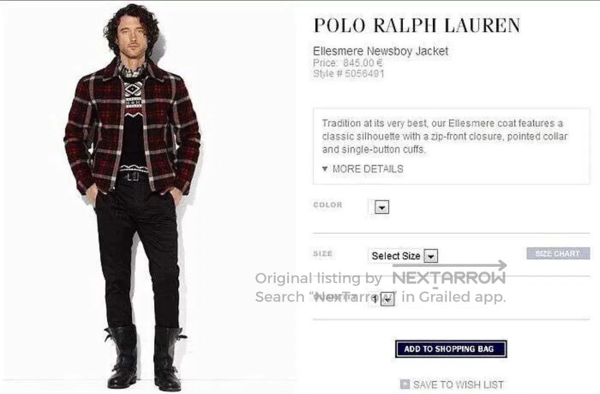 Polo Ralph Lauren Ralph Lauren Polo Newsboy Jacket. Size US S / EU 44-46 / 1 - 3 Thumbnail