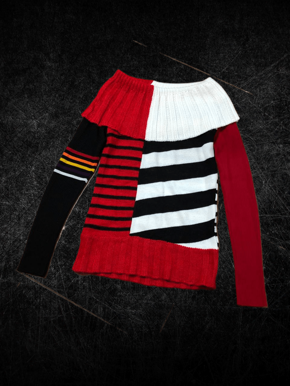 Miss Sixty Vintage RARE y2k Miss Sixty Italy wool striped sweater Size L / US 10 / IT 46 - 1 Thumbnail