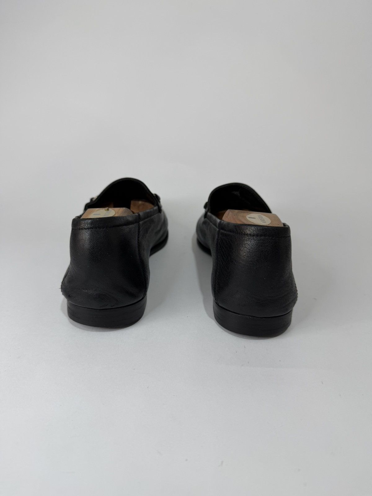 Gucci Gucci Black Leather Embroidered Brixton Horsebit Loafers Size US 9 / EU 42 - 5 Thumbnail
