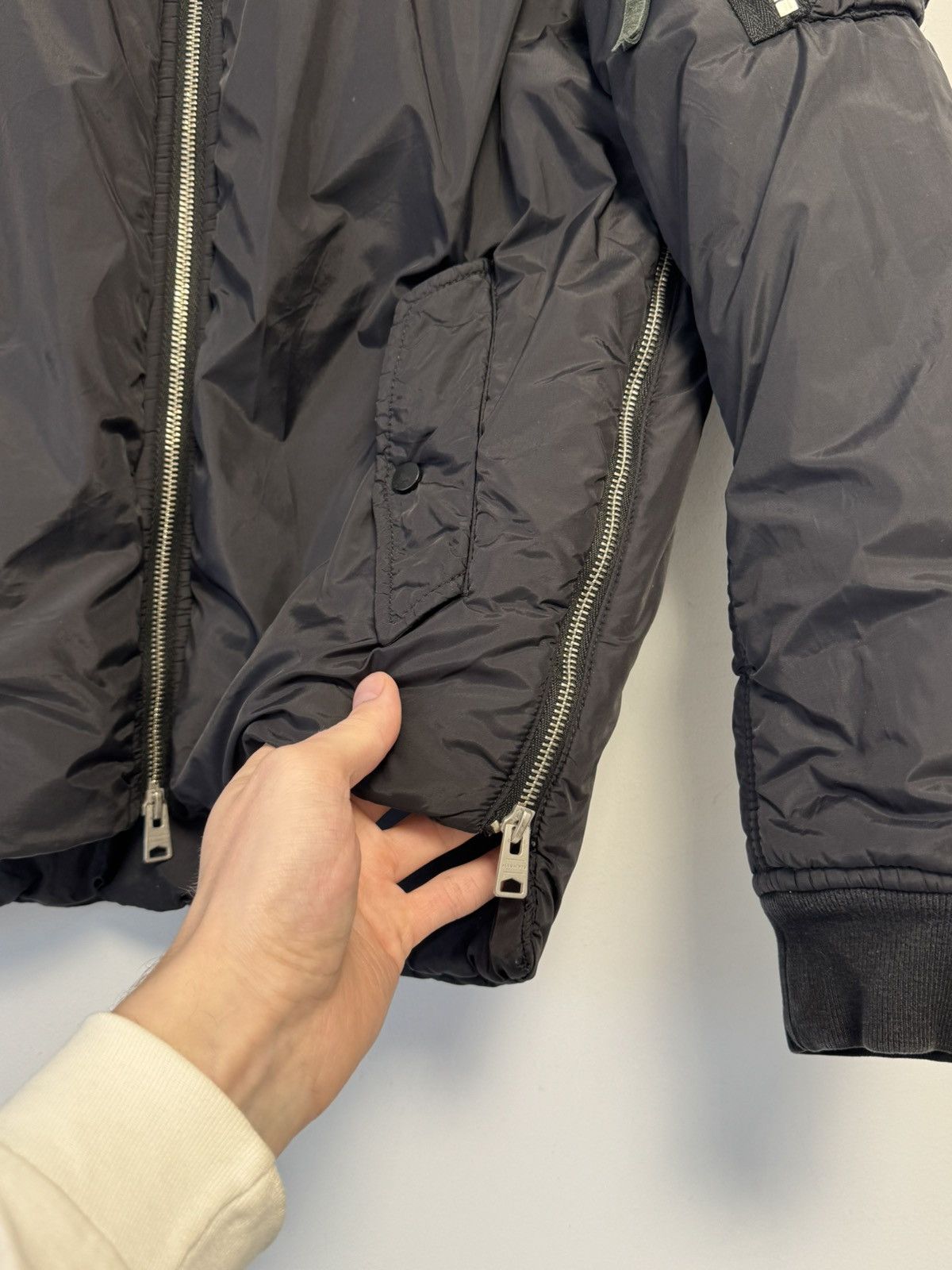 Allsaints Allsaints Women’s Bomber Jacket Avant Garde Y2K Style Size S / US 4 / IT 40 - 12 Thumbnail