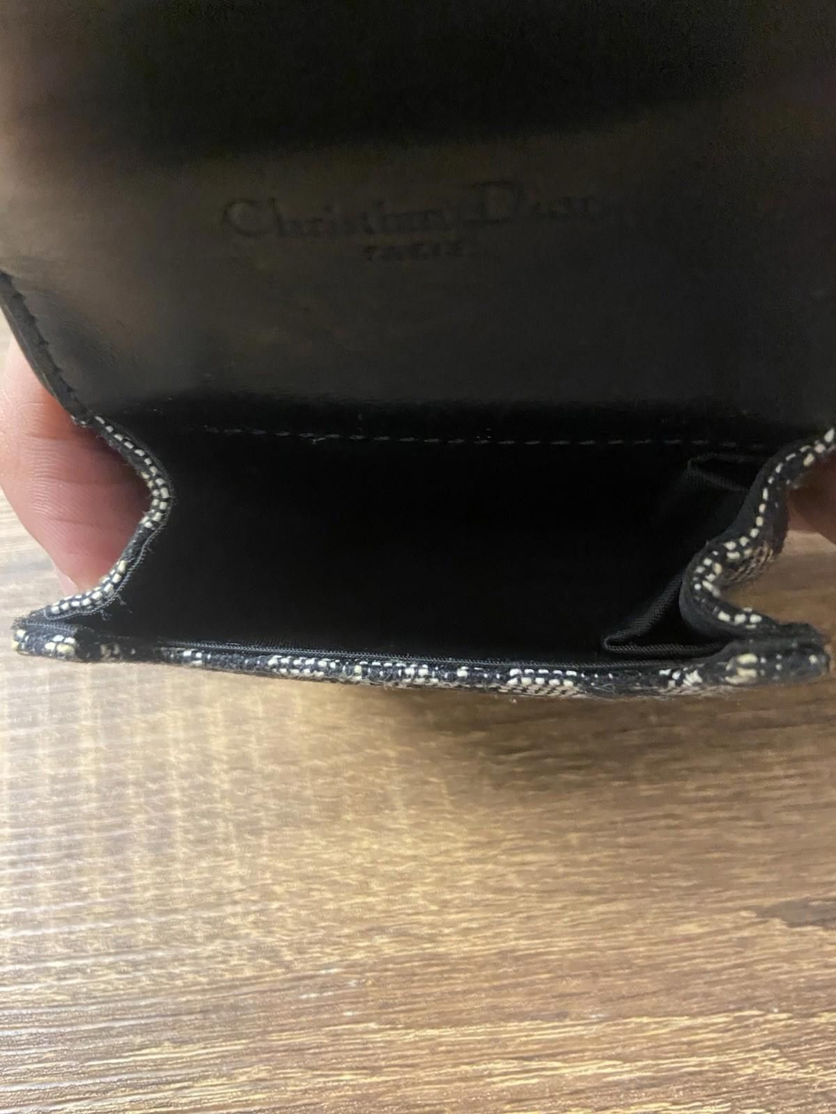 Dior Dior Saddle Trotter Navy Leather Canvas Cigarette Case Great Size ONE SIZE - 12 Thumbnail