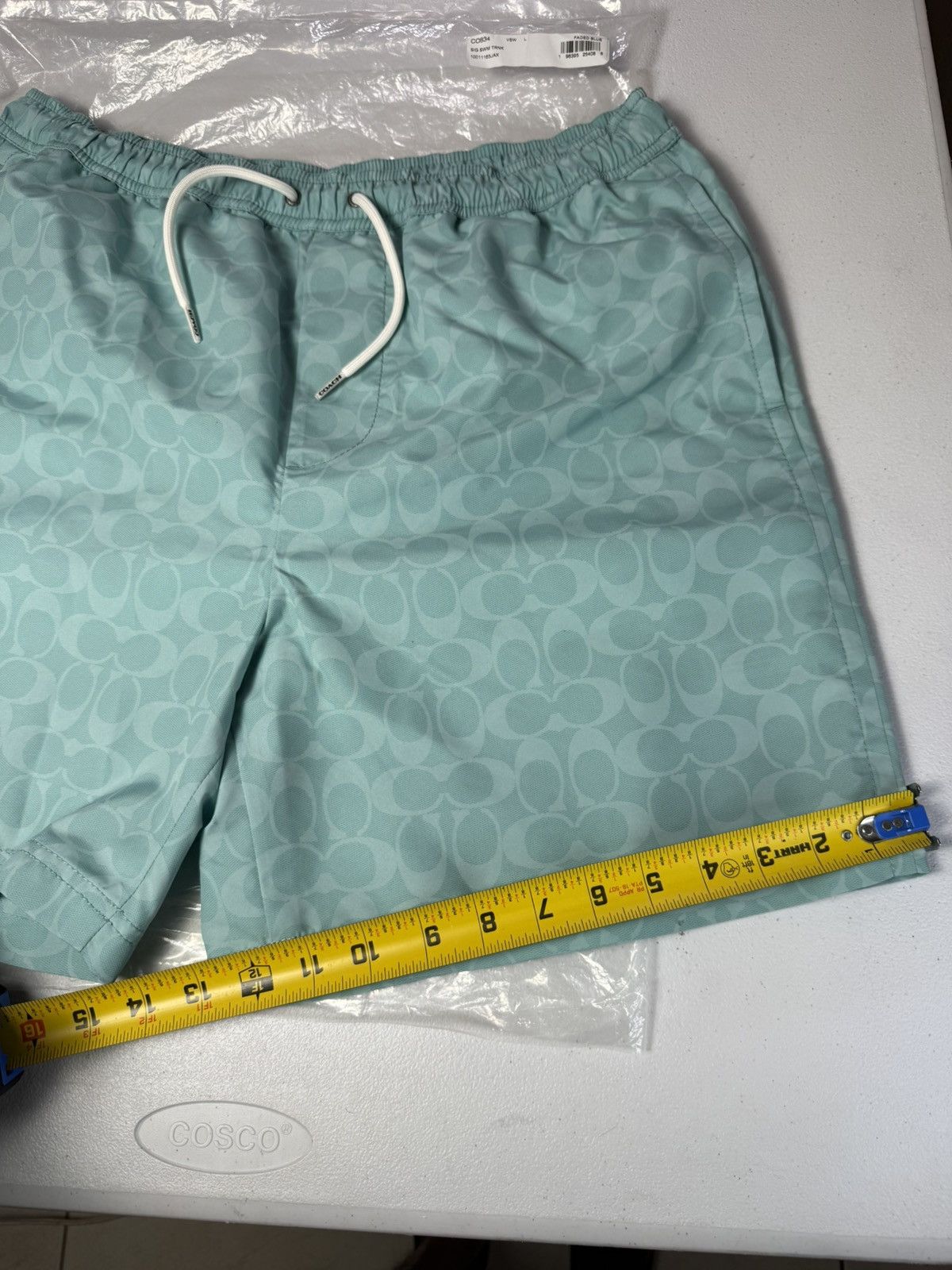 Coach New $228 Coach Signature Swim Trunks Men's Sz L Green Size US 32 / EU 48 - 8 Thumbnail