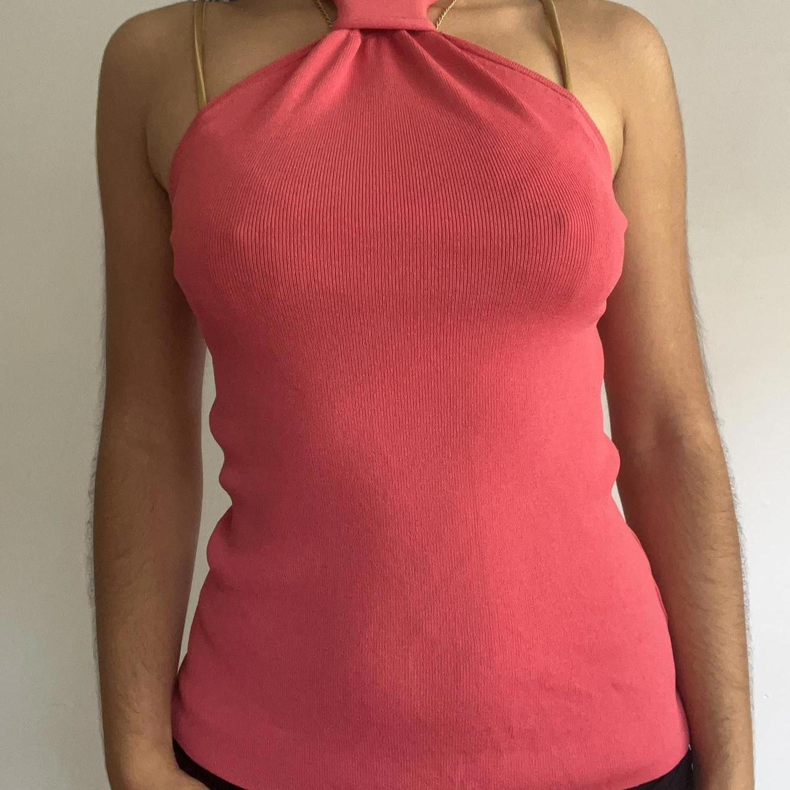 Ann Taylor Pink halter neck top #halterneck #feminine Size S / US 4 / IT 40 - 1 Thumbnail