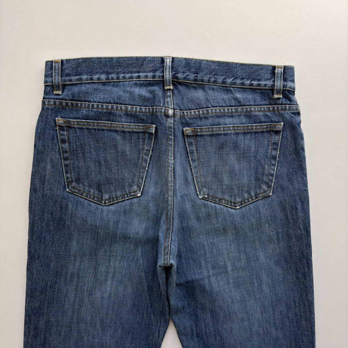 Helmut Lang Thrashed’ Vintage Classic Denim’ Jeans Size US 32 / EU 48 - 13 Thumbnail