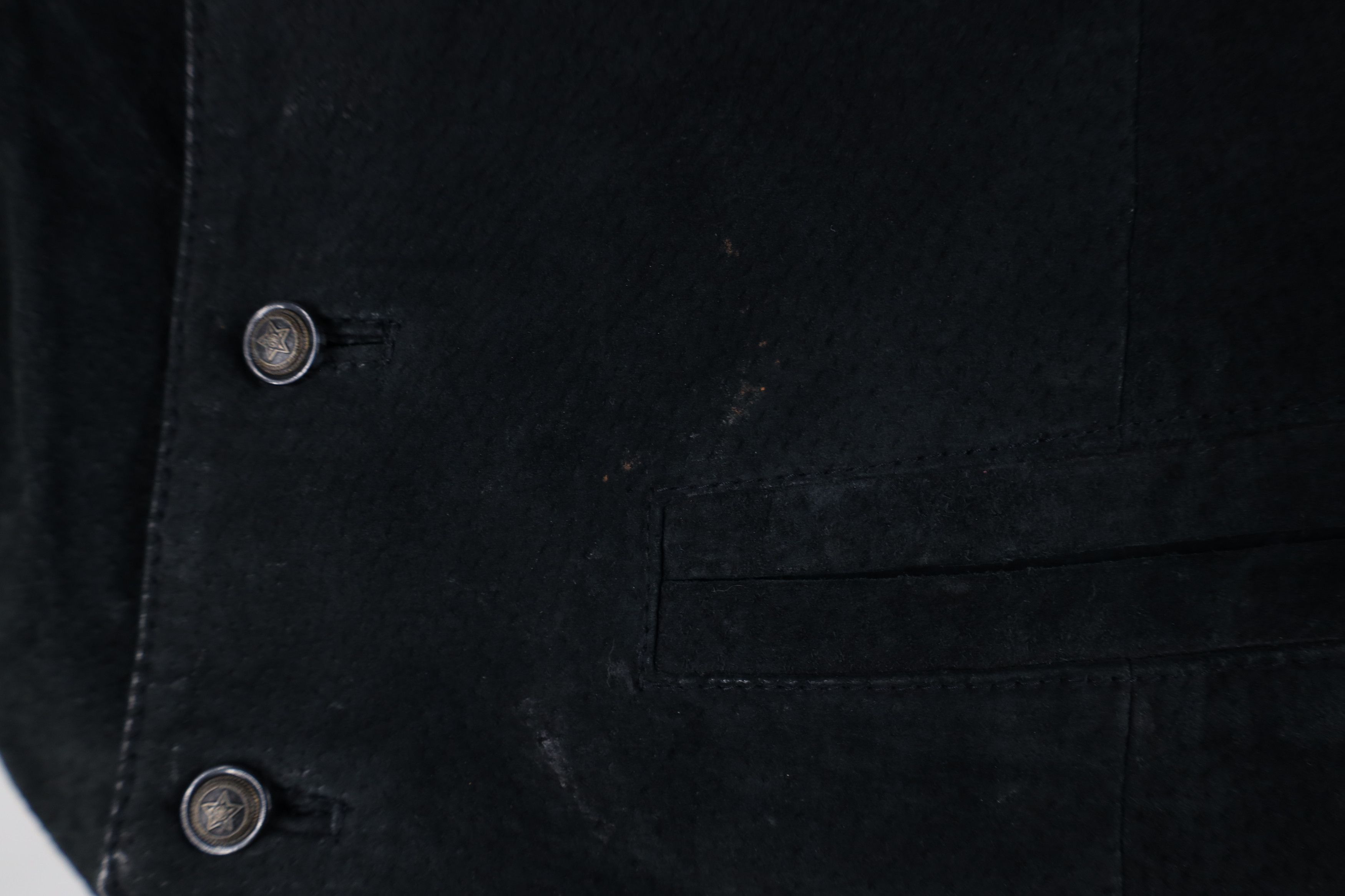 Vintage Vintage 90s Streetwear Suede Leather Vest Jacket Black Size US M / EU 48-50 / 2 - 4 Thumbnail