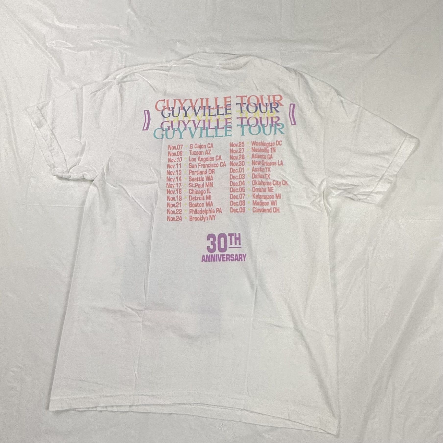 Comfort Colors Liz Phair Guyville Tour 30th Anniversary White T-Shirt Size US M / EU 48-50 / 2 - 2 Thumbnail
