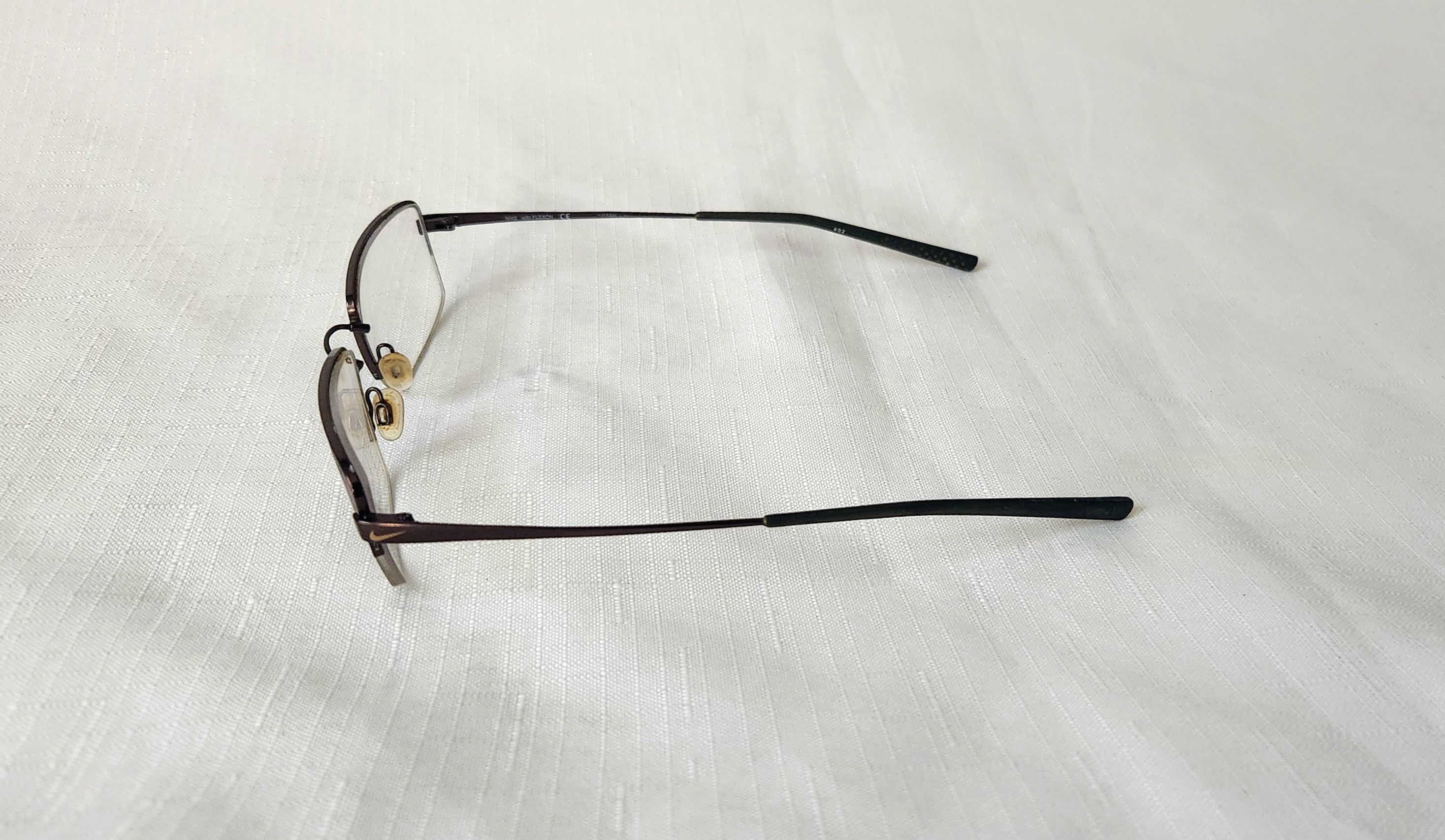 Nike Nike Eyeglasses 4195 245 Flexon Brown Full Rim Metal Frame Size ONE SIZE - 4 Thumbnail