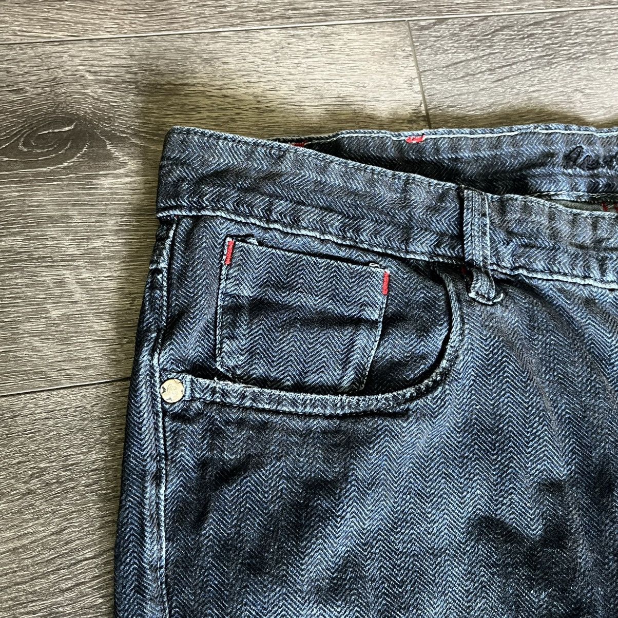 Robert Graham Vintage Robert Graham Slim Jim Washed Blue Denim Jeans 33x30 Size US 33 - 7 Thumbnail