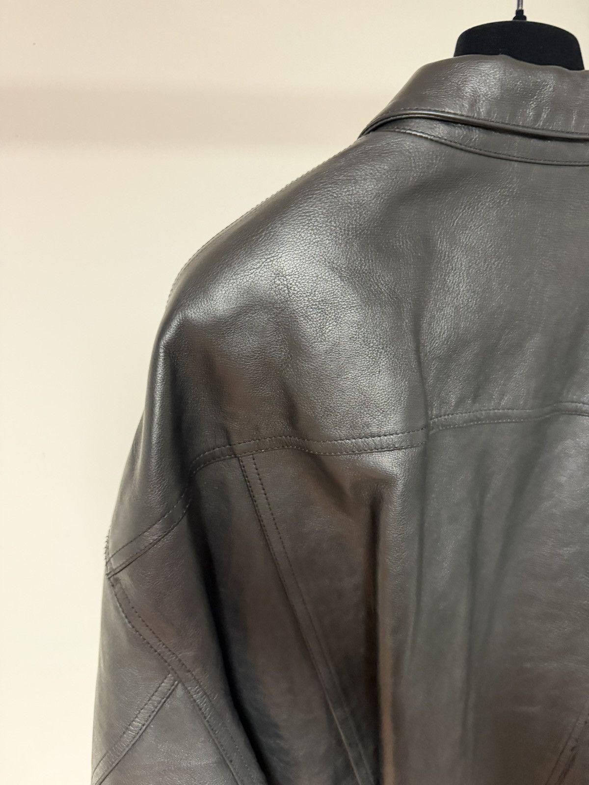 Balenciaga NEW - Summer 23 Buffalo Denim Style Trucker Leather Jacket S Size US S / EU 44-46 / 1 - 9 Thumbnail