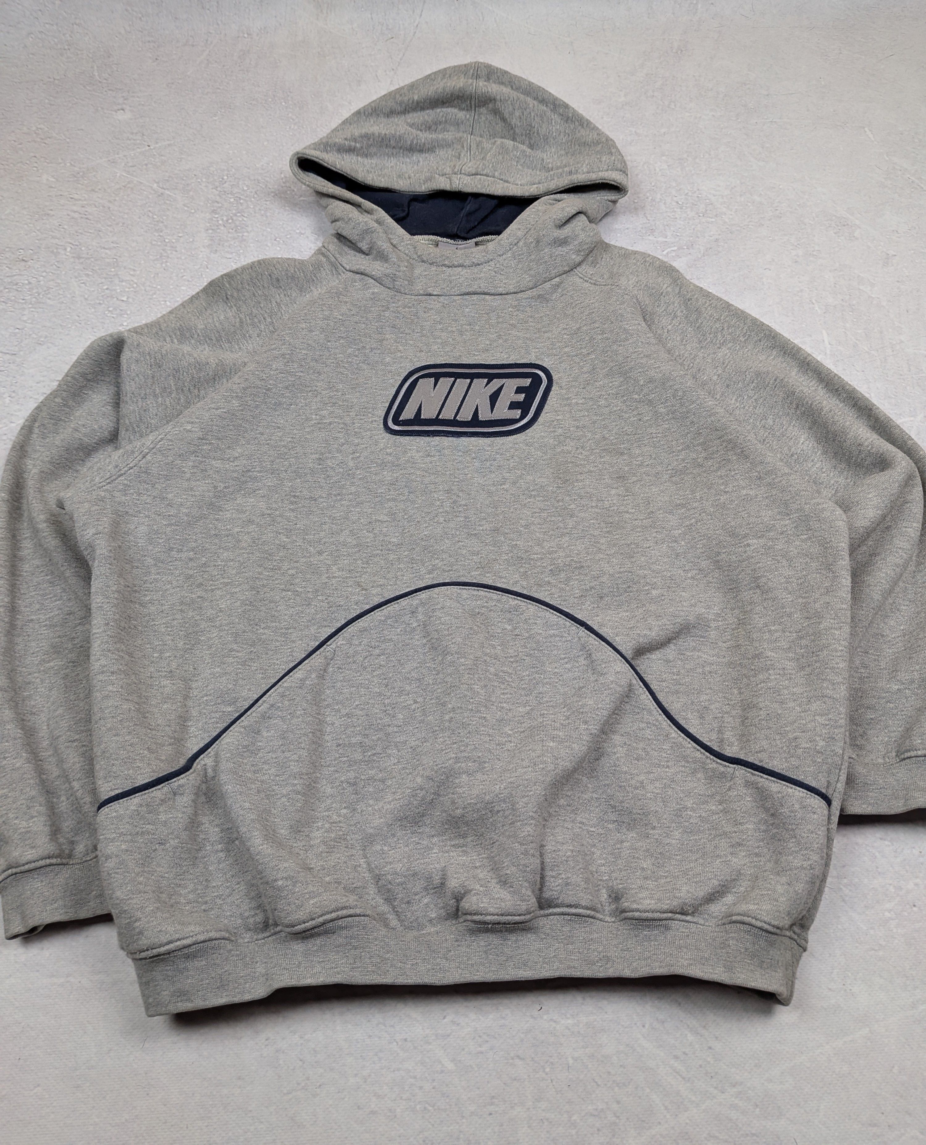 Nike Nike Rare Vintage Y2K Grey Hoodie Big Spellout Size XS/S Size US XS / EU 42 / 0 - 5 Thumbnail
