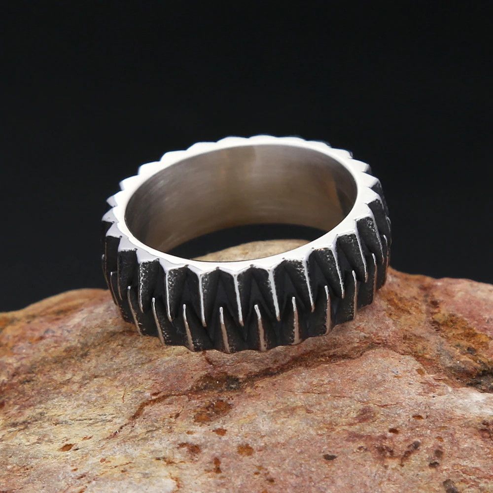 Jewelry Creative Simple Gear Ring Size ONE SIZE - 4 Thumbnail
