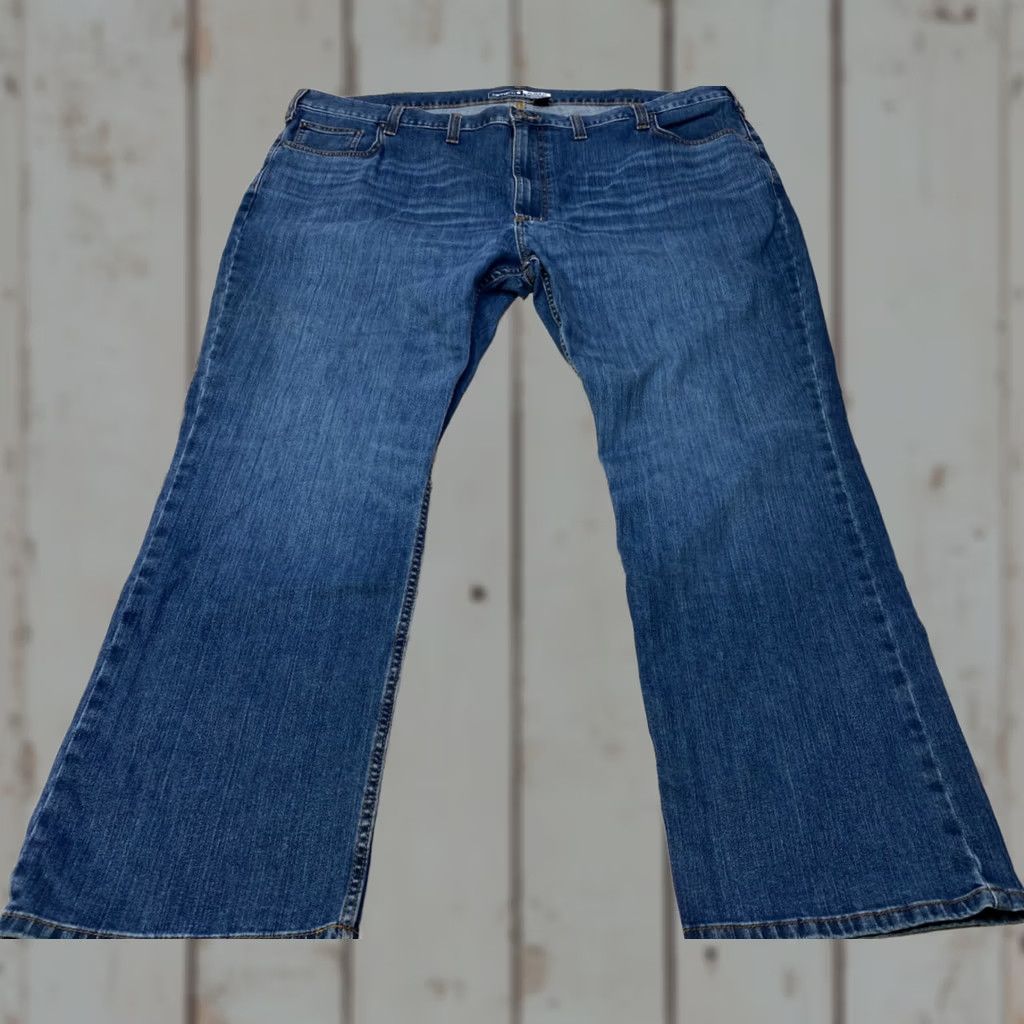 Carhartt Carhartt Jeans Relaxed Fit Rugged Flex 5 Pocket Size 48x30 BD2804M 7373 Blue Denim Mens Jeans Size US 32 / EU 48 - 1 Thumbnail