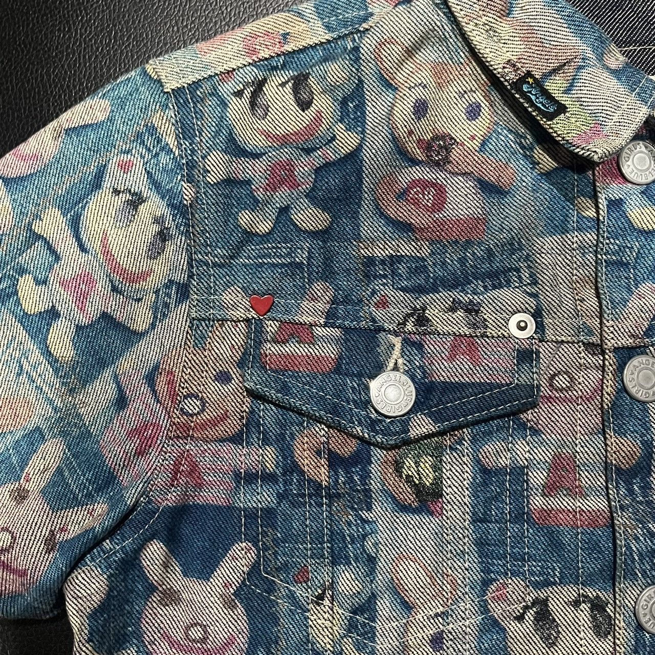 Angel Blue Vintage Angel Blue Self Potrait Mascots Denim Jacket Size M / US 6-8 / IT 42-44 - 6 Thumbnail