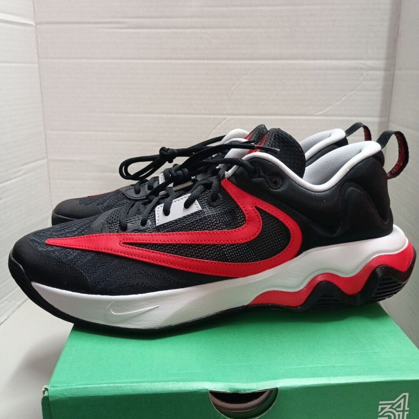 Nike Nike Giannis Immortality 3 Mens Size 12 Black University Red Size US 12 / EU 45 - 4 Thumbnail