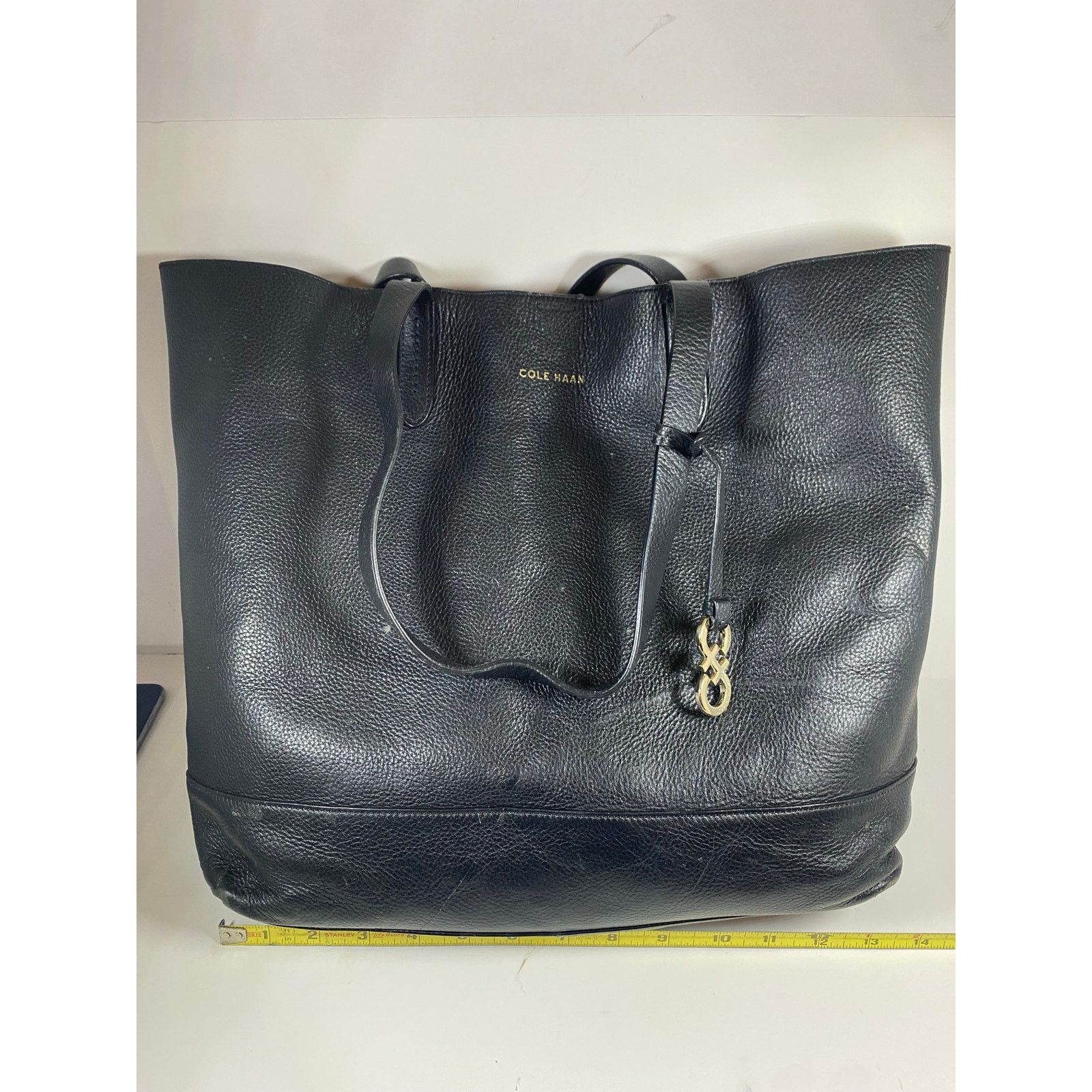 Cole Haan Cole Haan Black Leather Tote Purse Size ONE SIZE - 1 Thumbnail