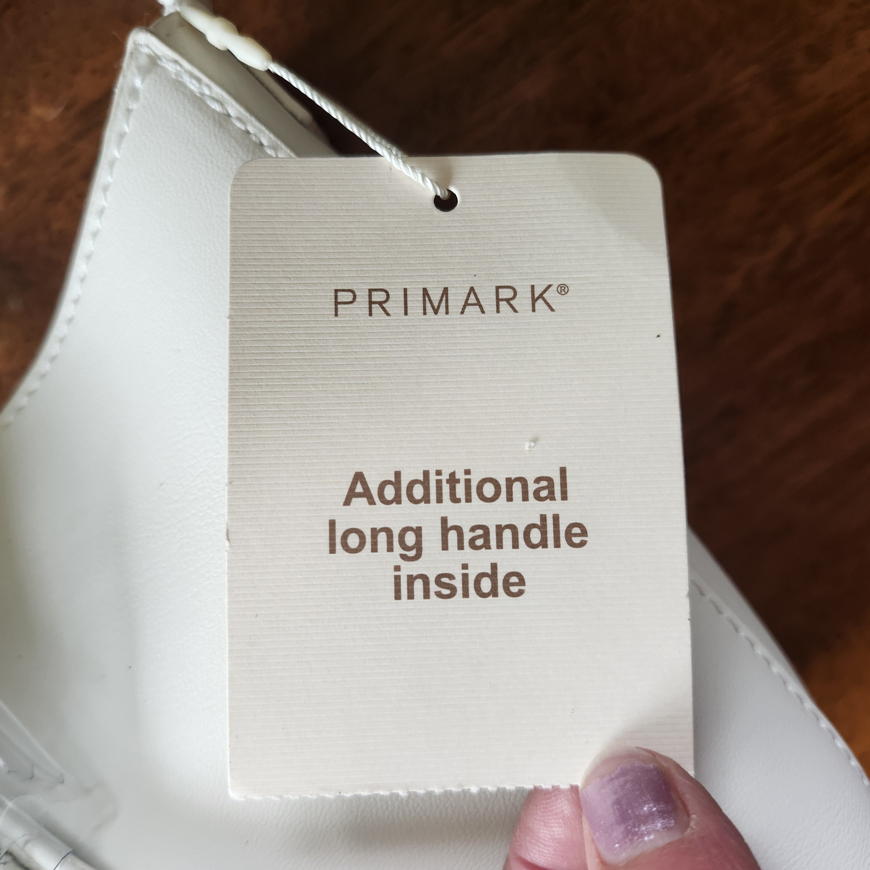 Primark Primark White Faux Leather Handbag Shoulder Crossbody NWTs Size ONE SIZE - 7 Thumbnail