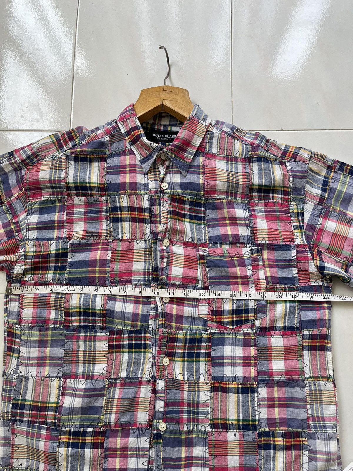 If Six Was Nine × Japanese Brand × Le Grande Bleu (L.G.B.) Rare 💥 Royal Flash Patch Work Shirt Size US S / EU 44-46 / 1 - 13 Thumbnail