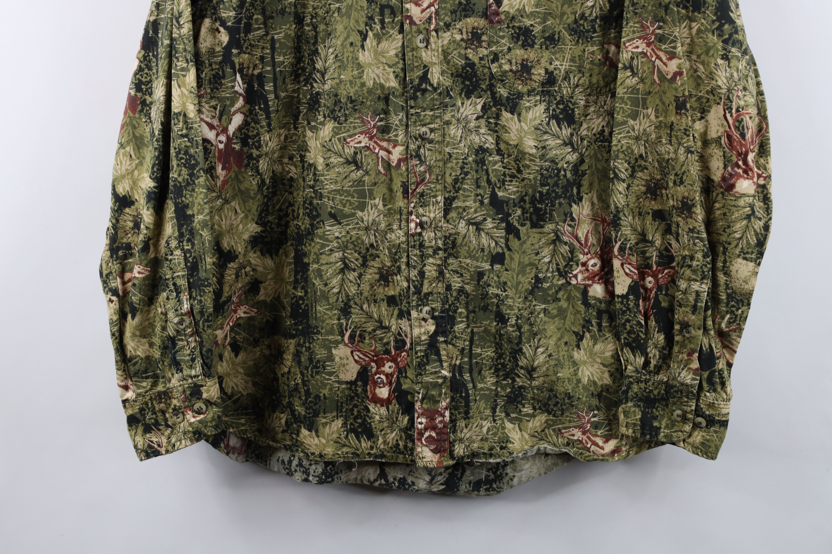 Vintage Vintage 90s Y2K Streetwear Camouflage Collared Button Shirt Size US M / EU 48-50 / 2 - 3 Thumbnail