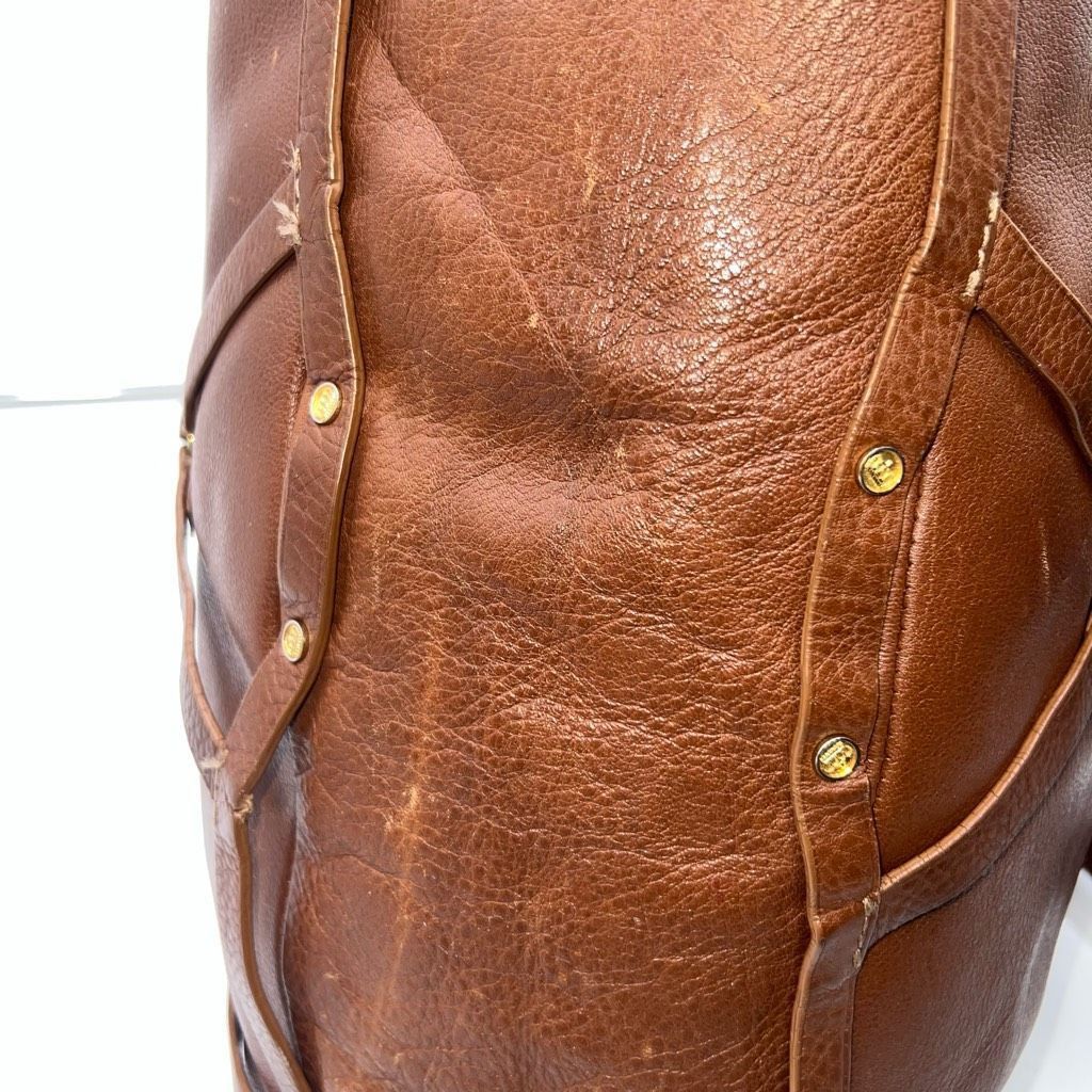 Juicy Couture Juicy Couture Vintage Genuine Leather Cage Strapped Large Shoulder Bag SEE PHOTOS AND DESCRIPTION Size ONE SIZE - 9 Thumbnail
