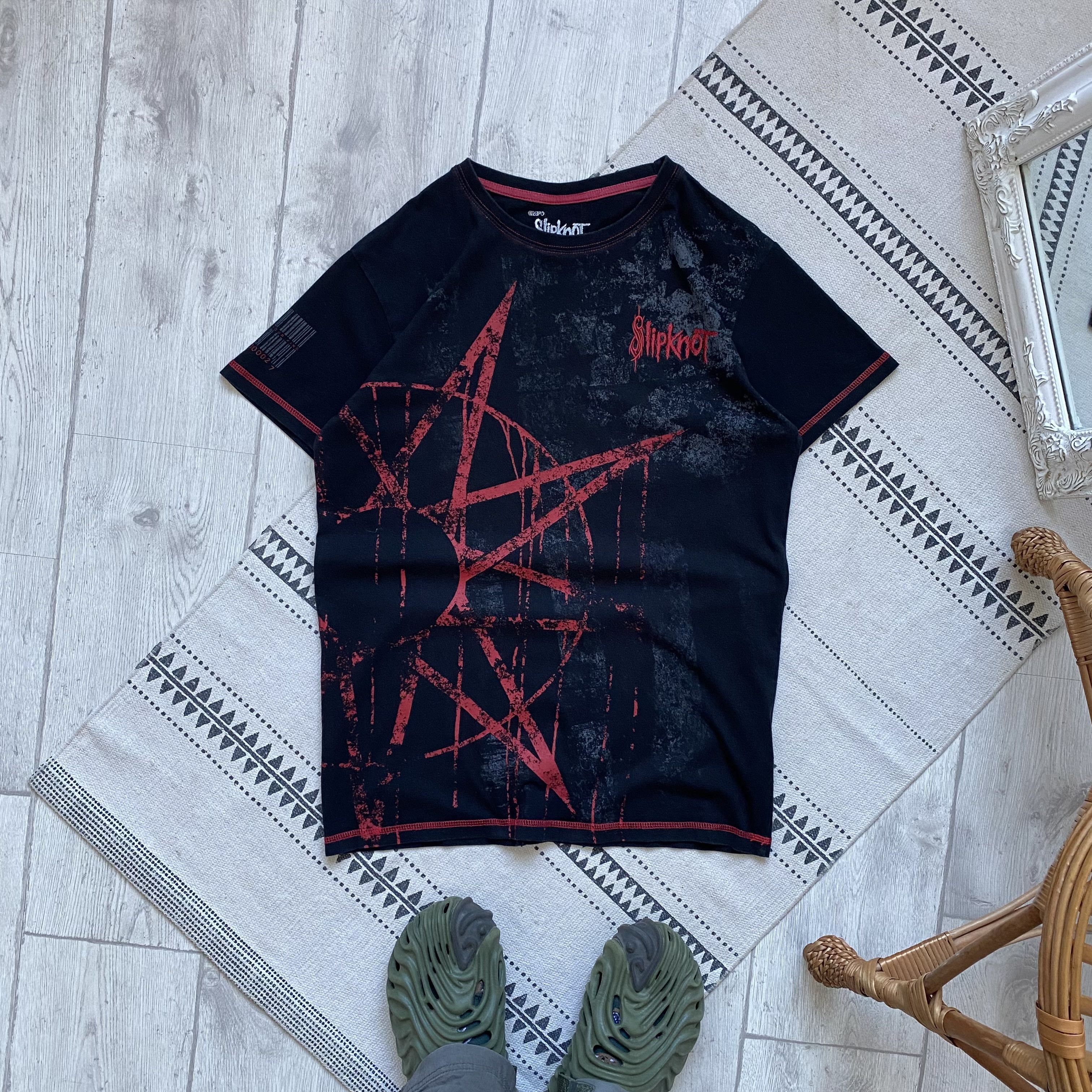 Band Tees 💀 Rock Band Tee Slipknot Overprint T-shirt heavymetall Size US M / EU 48-50 / 2 - 1 Thumbnail