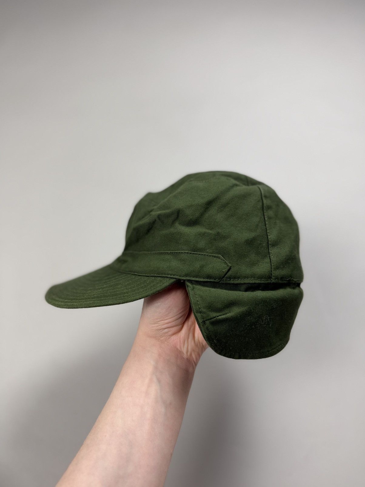 Other Swedish Army Vintage Fatigue Baseball Earwarmer Cap Hat 60s Size ONE SIZE - 9 Thumbnail