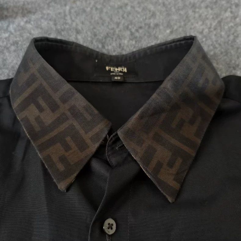 Fendi Fendi Old-fashioned shirt with neckline Size US XXS / EU 40 - 5 Thumbnail