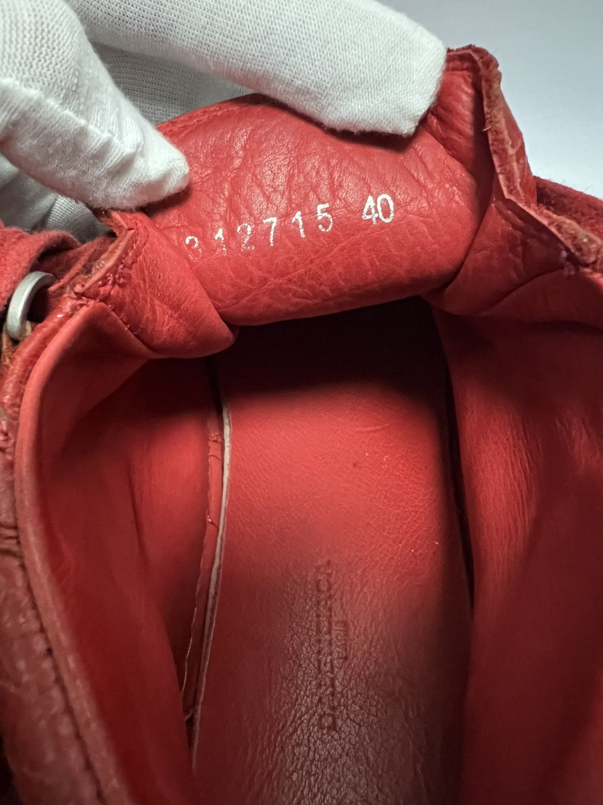 Balenciaga Balenciaga - Arena Red Leather High Top Sneakers Size US 7 / EU 40 - 15 Thumbnail