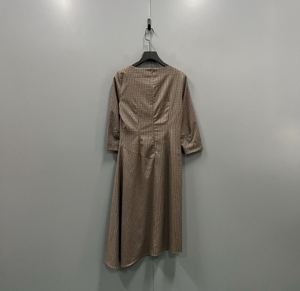 Max Mara MaxMara Plaid All-over Print Asymmetrical Dress J41 Size M / US 6-8 / IT 42-44 - 2 Thumbnail