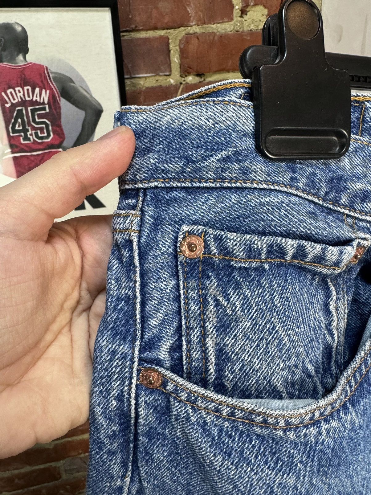 Levi's × Vintage Vintage LEVIS 501 Blue Regular Jeans Made in USA W38 L36(30) Size US 38 / EU 54 - 5 Thumbnail