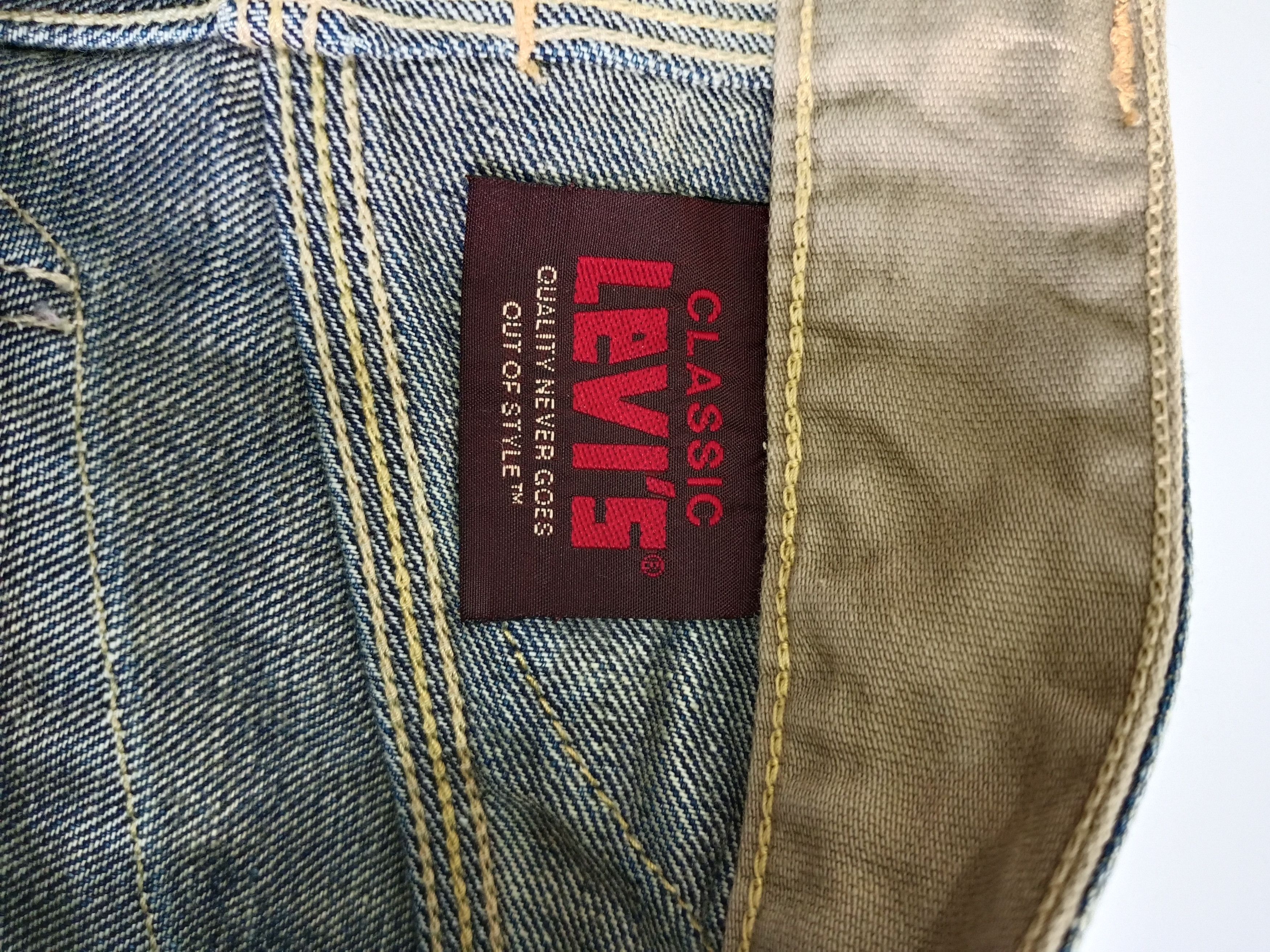 Levi's Vintage Clothing Levi Strauss & Co Denim Skirt Buckle Back Size 31" - 8 Thumbnail