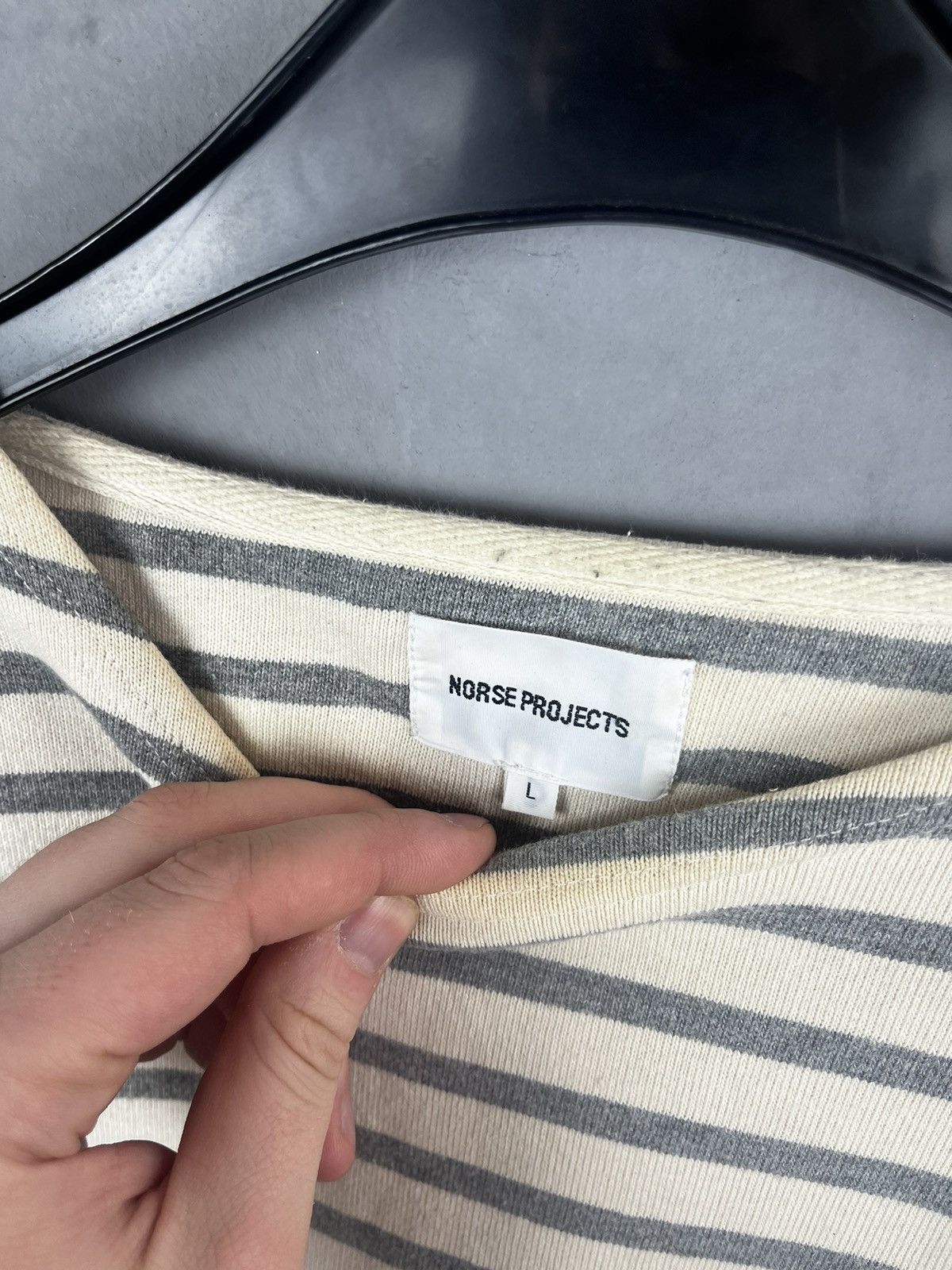 Japanese Brand × Norse Projects × Vintage Norse Projects Striped Sweatshirt Size US L / EU 52-54 / 3 - 10 Thumbnail