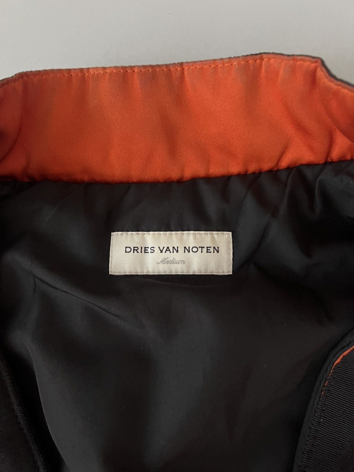 Dries Van Noten Dries Van Noten Orange Back Zip Bomber Size US M / EU 48-50 / 2 - 7 Thumbnail