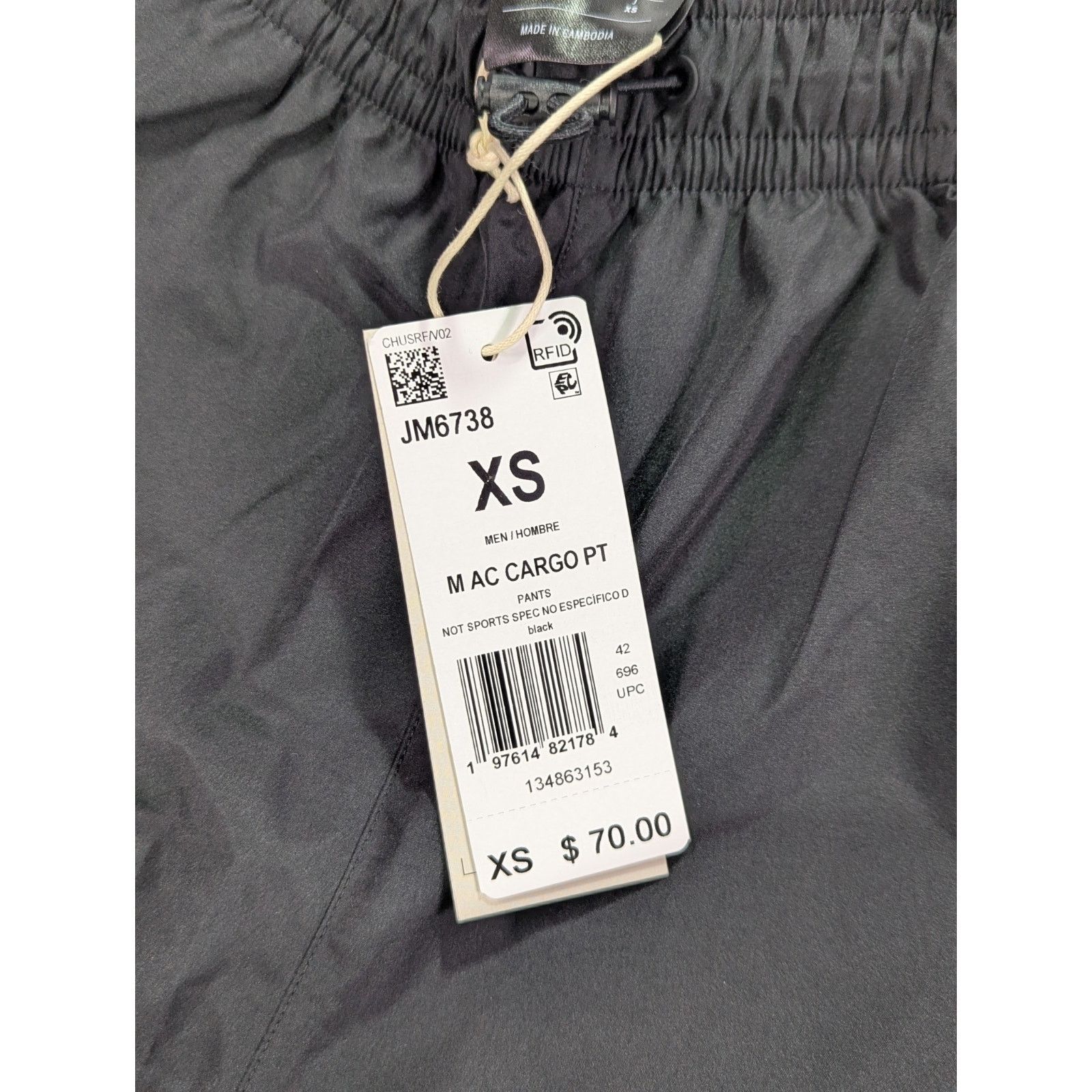 Adidas Adidas AdiClub Baggy Cargo Pants Black Men’s XS Size US 26 / EU 42 - 11 Thumbnail