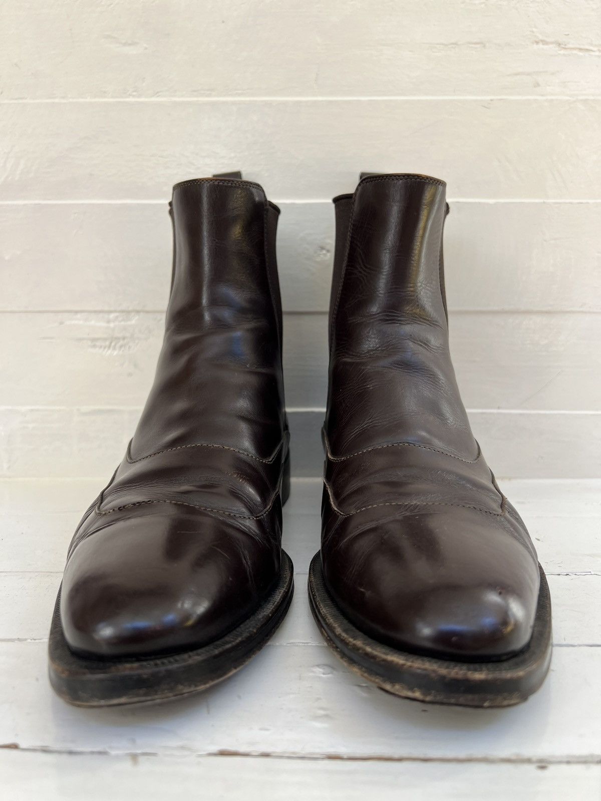 Gucci Gucci Men Brown Leather Boots Size 39.5 E |US 6.5| UK 5.5 Size US 6.5 / EU 39-40 - 2 Thumbnail