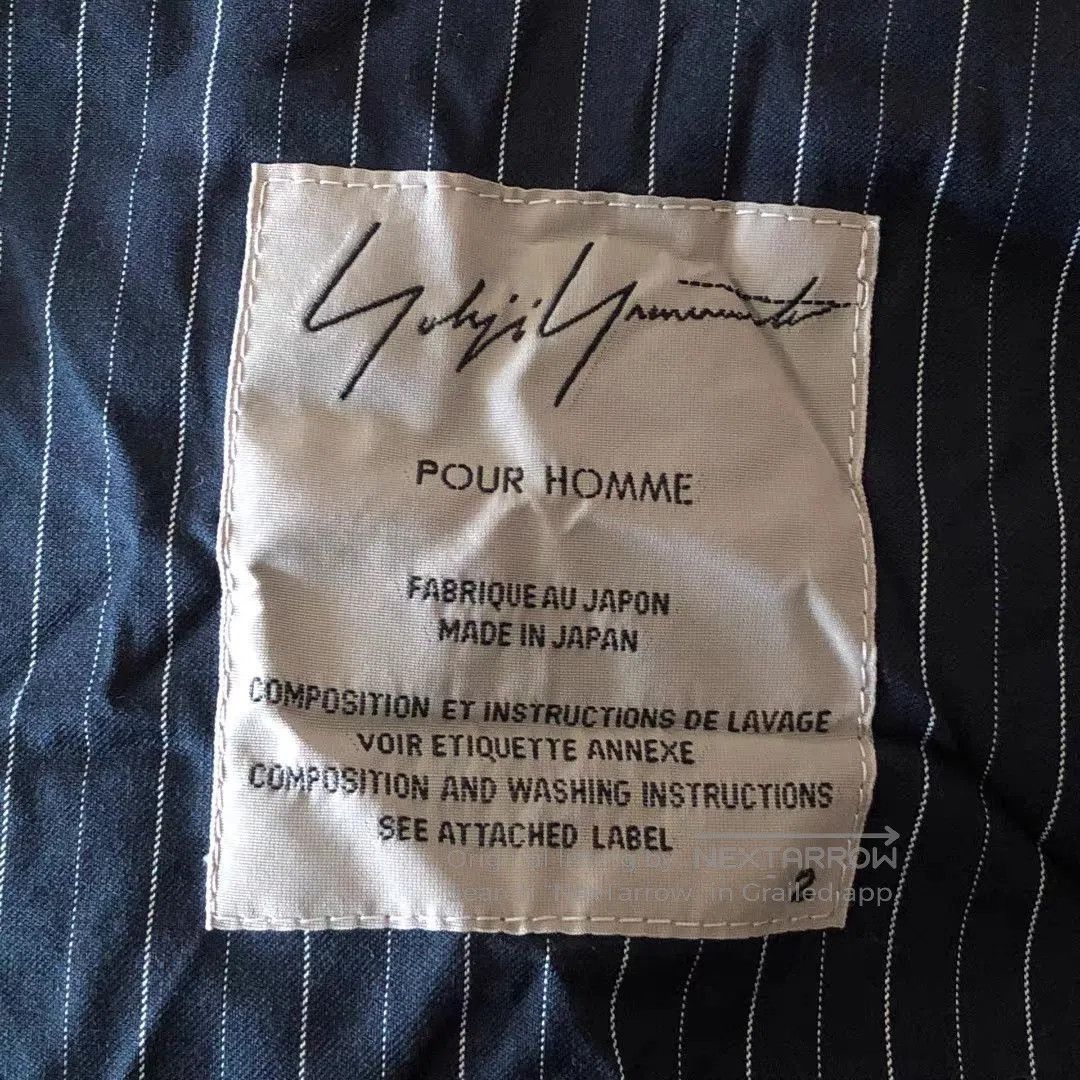 Yohji Yamamoto Blue Striped Lightweight Jacket . Size US M / EU 48-50 / 2 - 3 Thumbnail