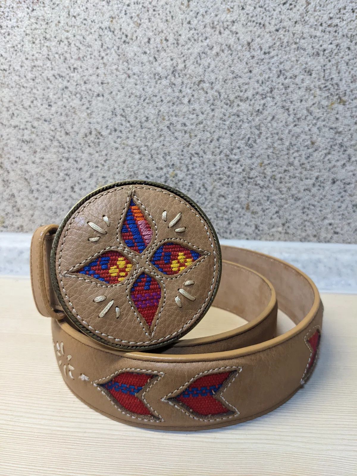 Designer Cuadra Brown Leather Genuine Belt Size M Size ONE SIZE - 1 Thumbnail