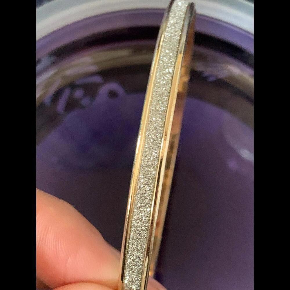 Designer Elegant Gold and Silver Bangle Bracelet Size ONE SIZE - 2 Thumbnail
