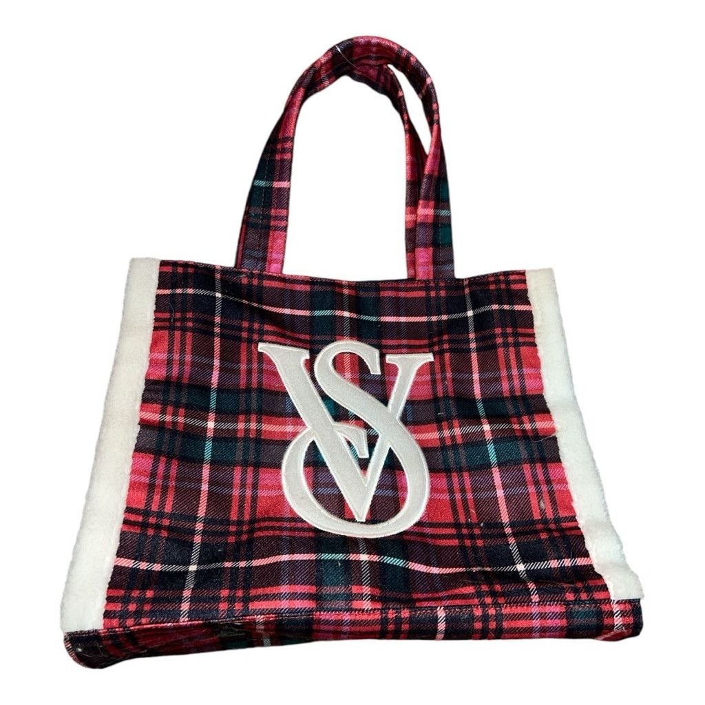 Victoria's Secret Victoria's Secret Red Plaid Tote Bag Size ONE SIZE - 1 Thumbnail